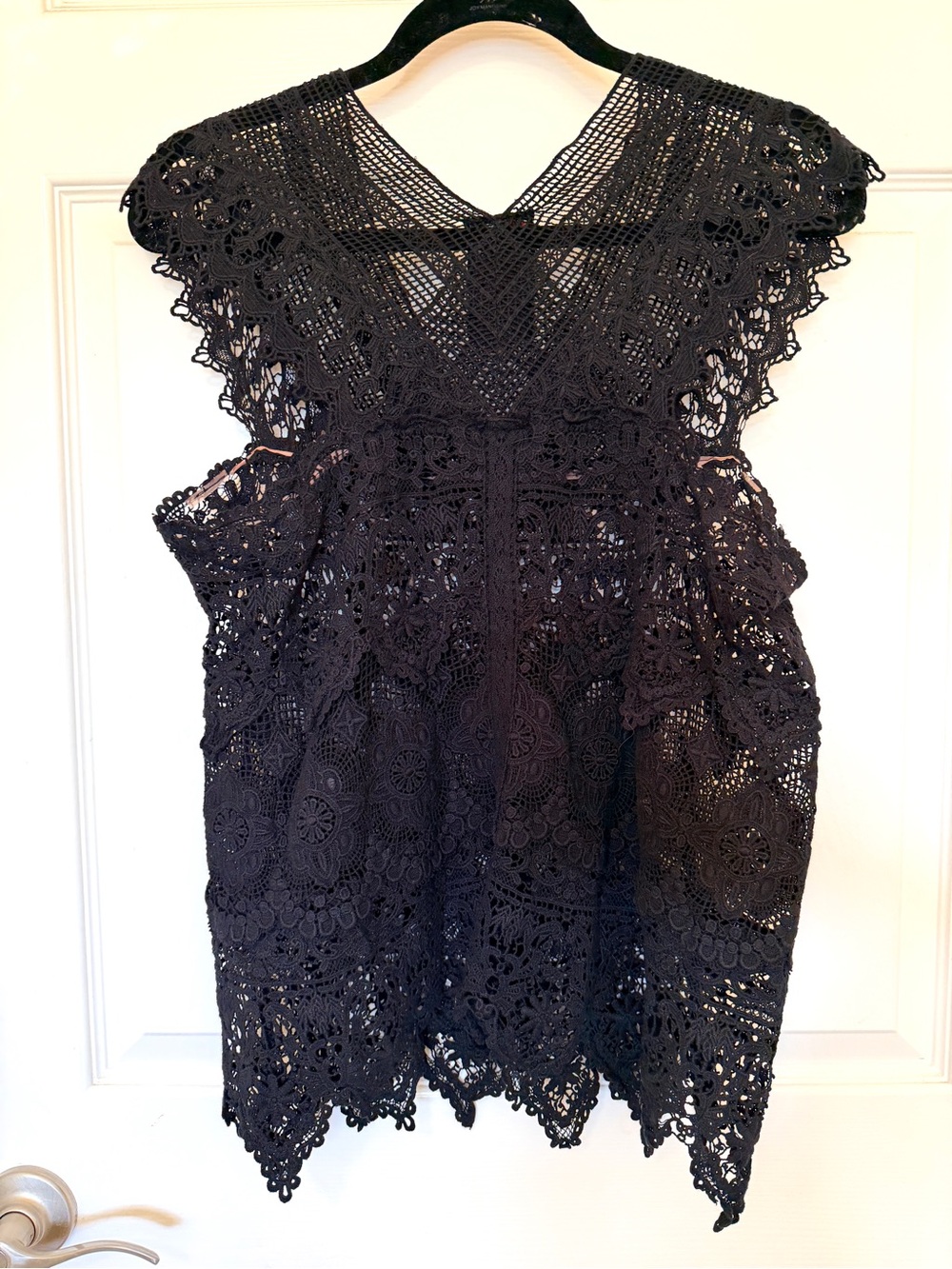 Johnny Was Black Lace Blouse